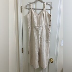 Women’s Adjustable Strapped Wide Leg Jumpsuit. Size S